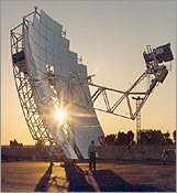 A land-based solar dish-engine system